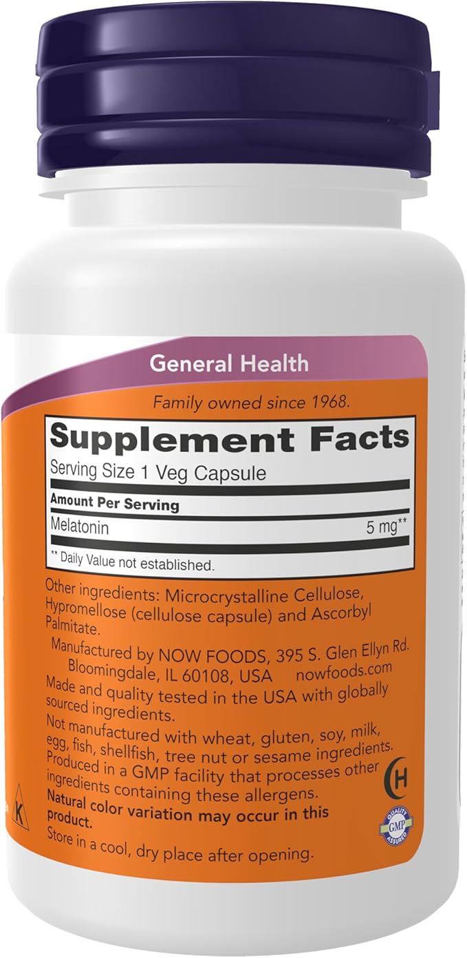 MELATONIN 5mg 60Vcaps