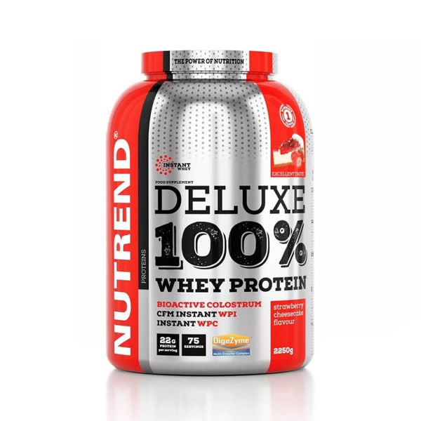 Протеин deluxe 100% whey protein, 2250g strawberry cheesecake