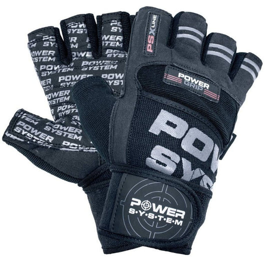 Перчатки для фитнеса power system-gloves power grip-black