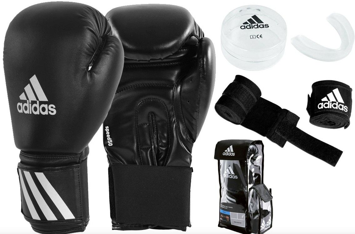 Adibpkit01s boxing set men 08oz black