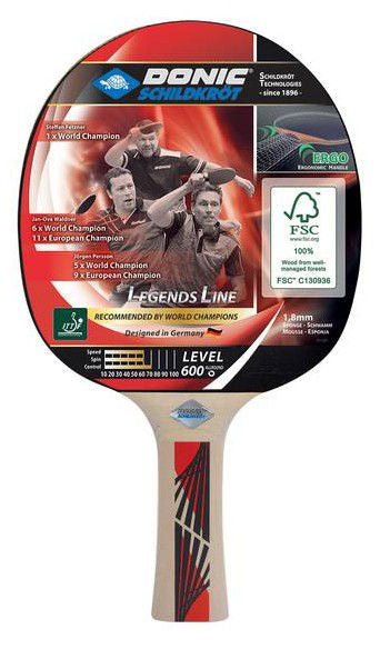 Paletă de tenis de masă legends 600 fsc