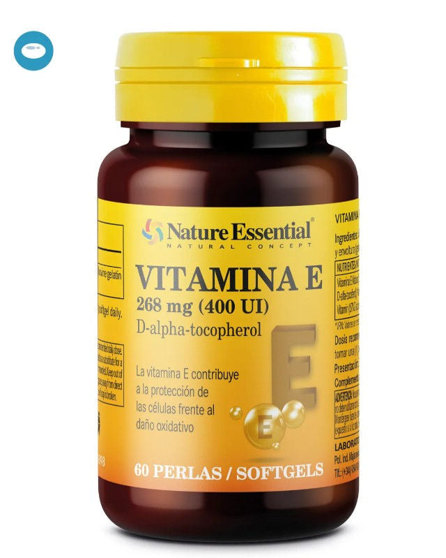 Natural vitamin e-400 iu (d-alfa-tocorefol) softgels.