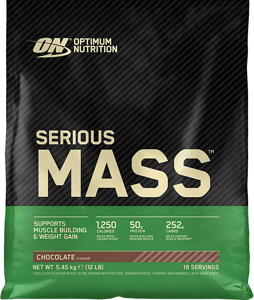 Serious Mass 5450 г – гейнер для набора массы Optimum
