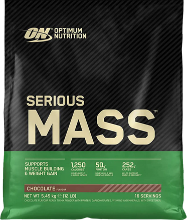 Serious Mass 5450 г – гейнер для набора массы Optimum