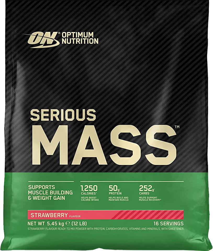 Serious Mass 5450 г – гейнер для набора массы Optimum