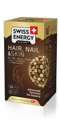 Nanocaps swiss energy hair, nail & skin