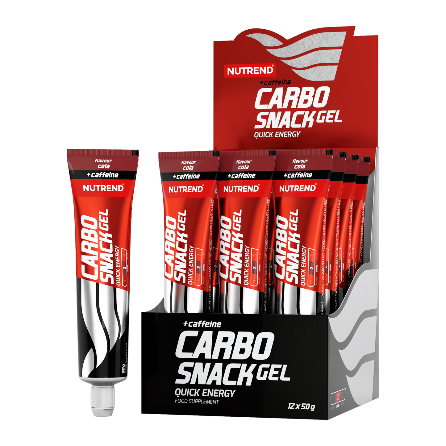 Nt carbosnack with caffeine tube, 50 g cola