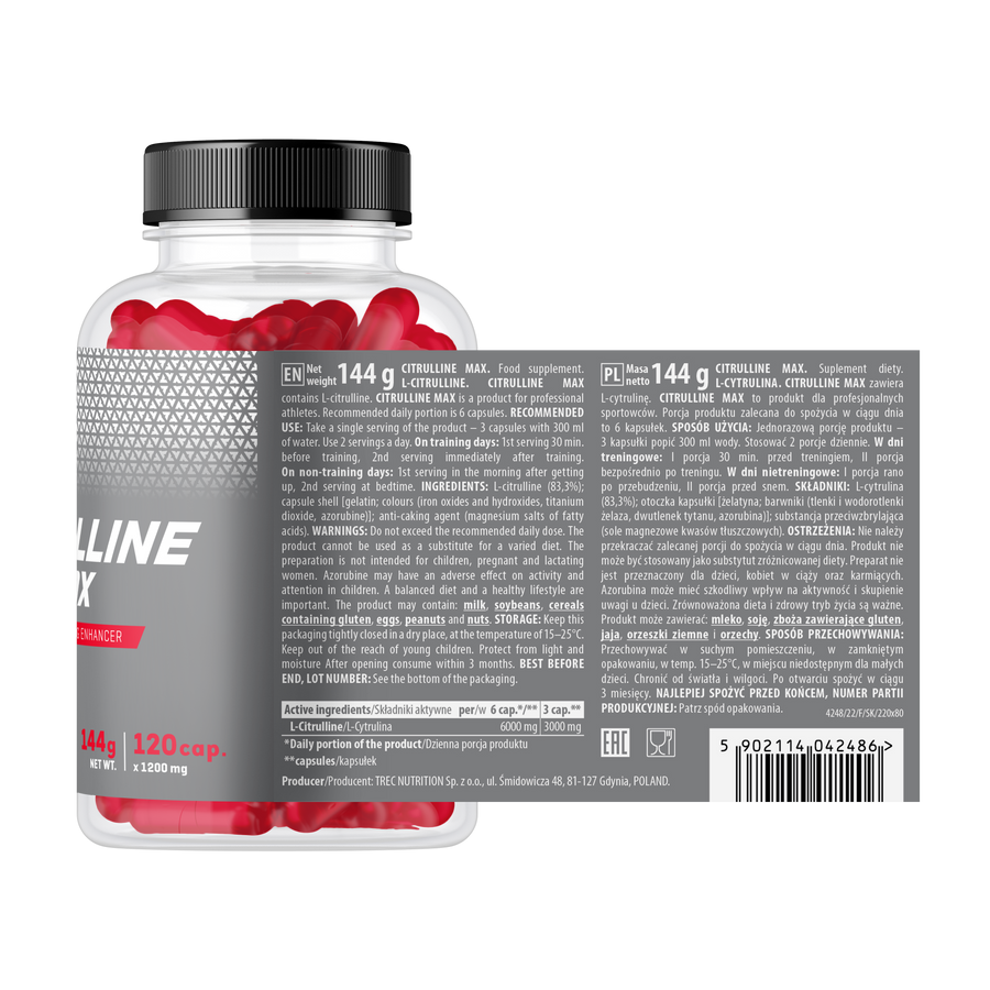Citrulline Max, цитруллин для мышечного пампинга и силы