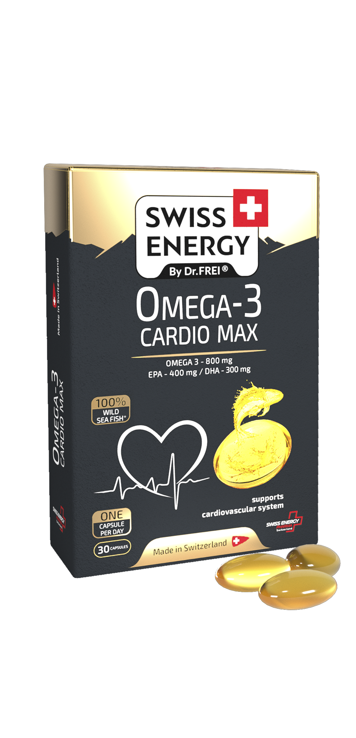 Swiss energy omega-3 cardio max, capsule n30