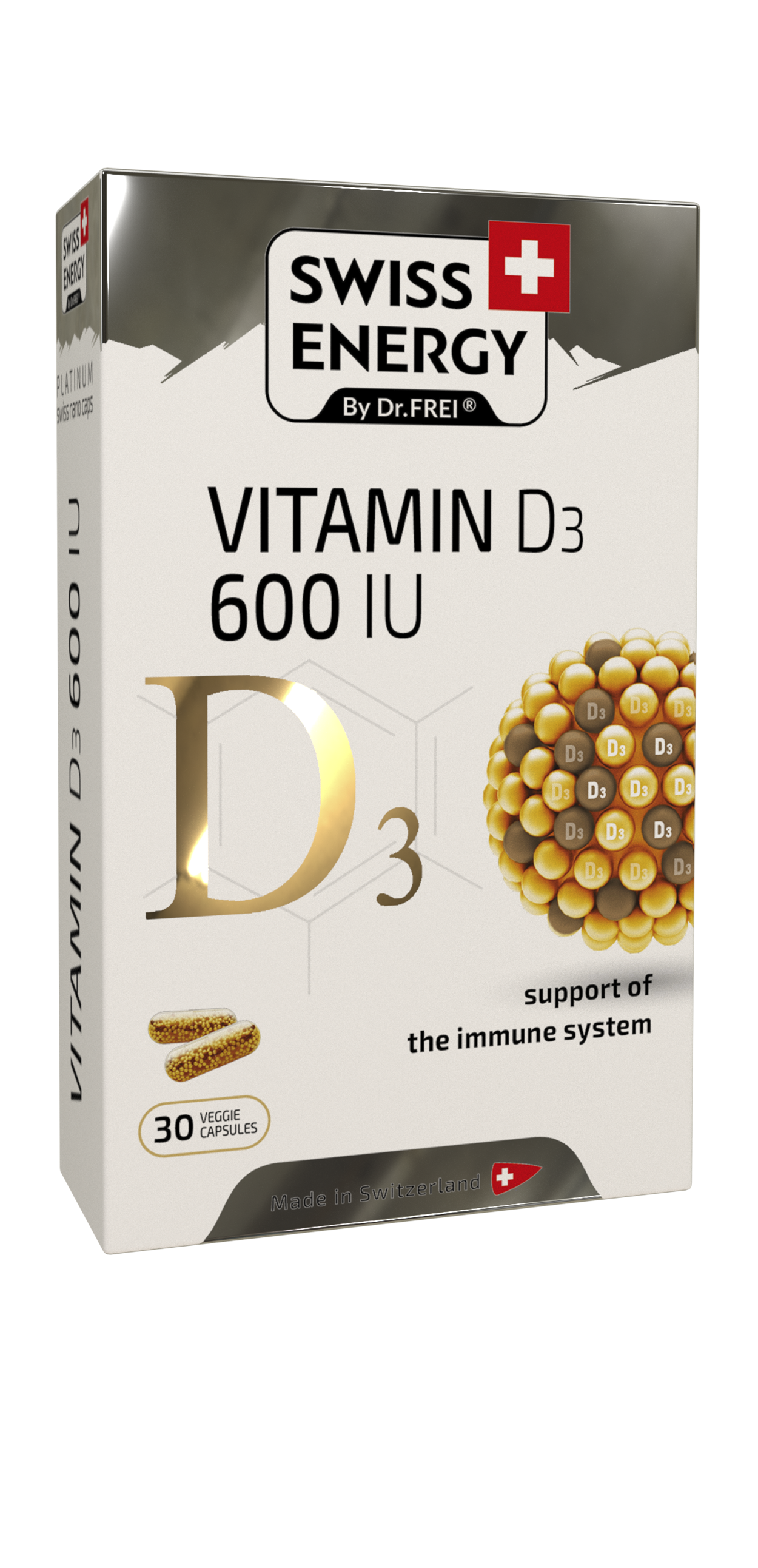 Swiss energy vitamin d3  600 iu.blister, n30