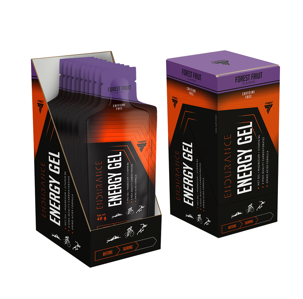 Energy gel 40g orange