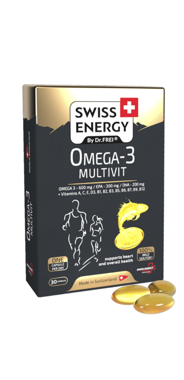 Swiss energy omega-3 multivit, capsule n30