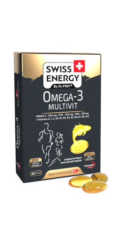 Swiss energy omega-3 multivit, capsule n30