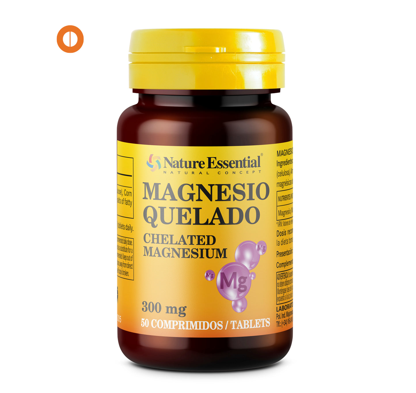 Chelated magnesium 300 mg. 50 tablets.