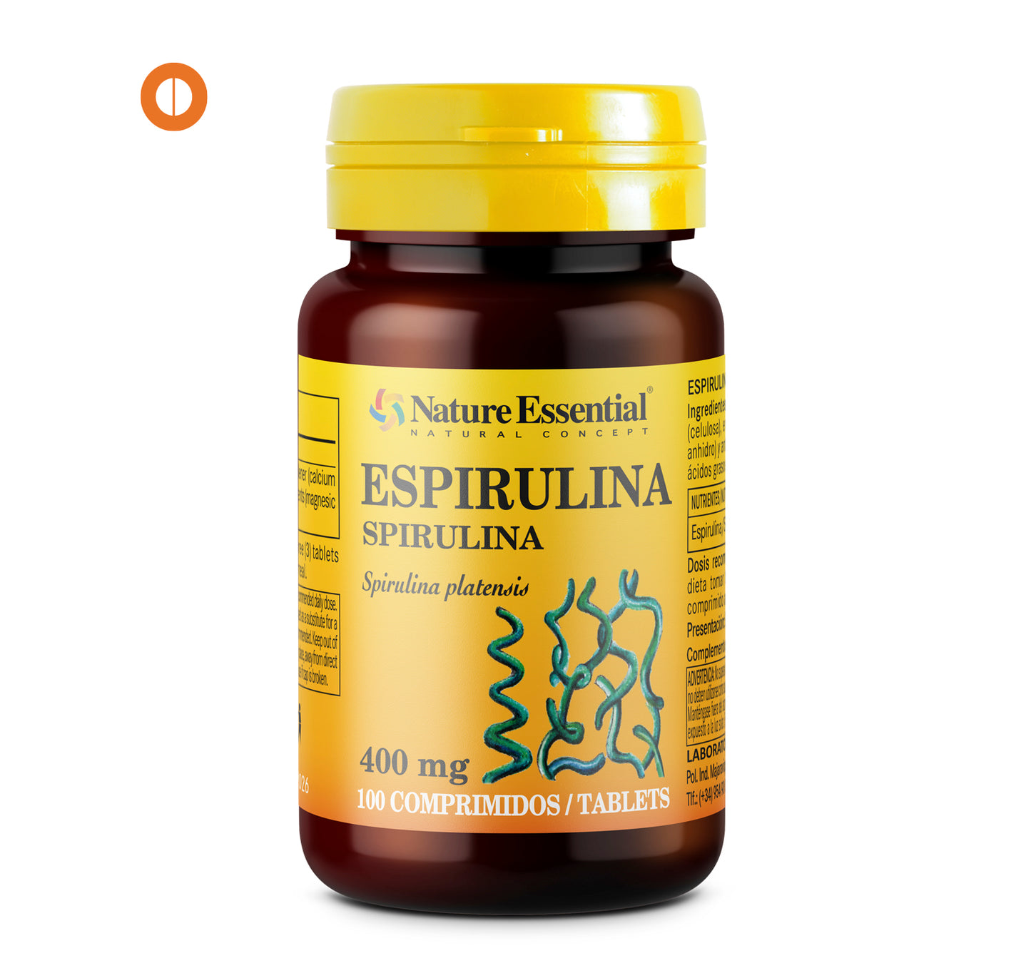 Spirulina 400 mg. 100 tablets