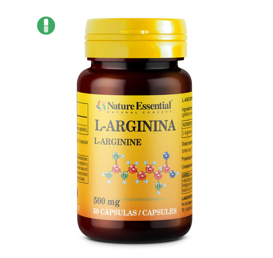 NE2172 L-ARGININE 500 MG. 50 CAPSULES.