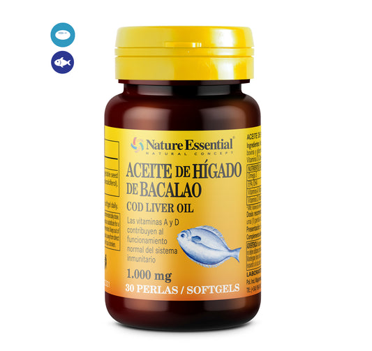 Cod liver oil 1000 mg. 30 softgels.