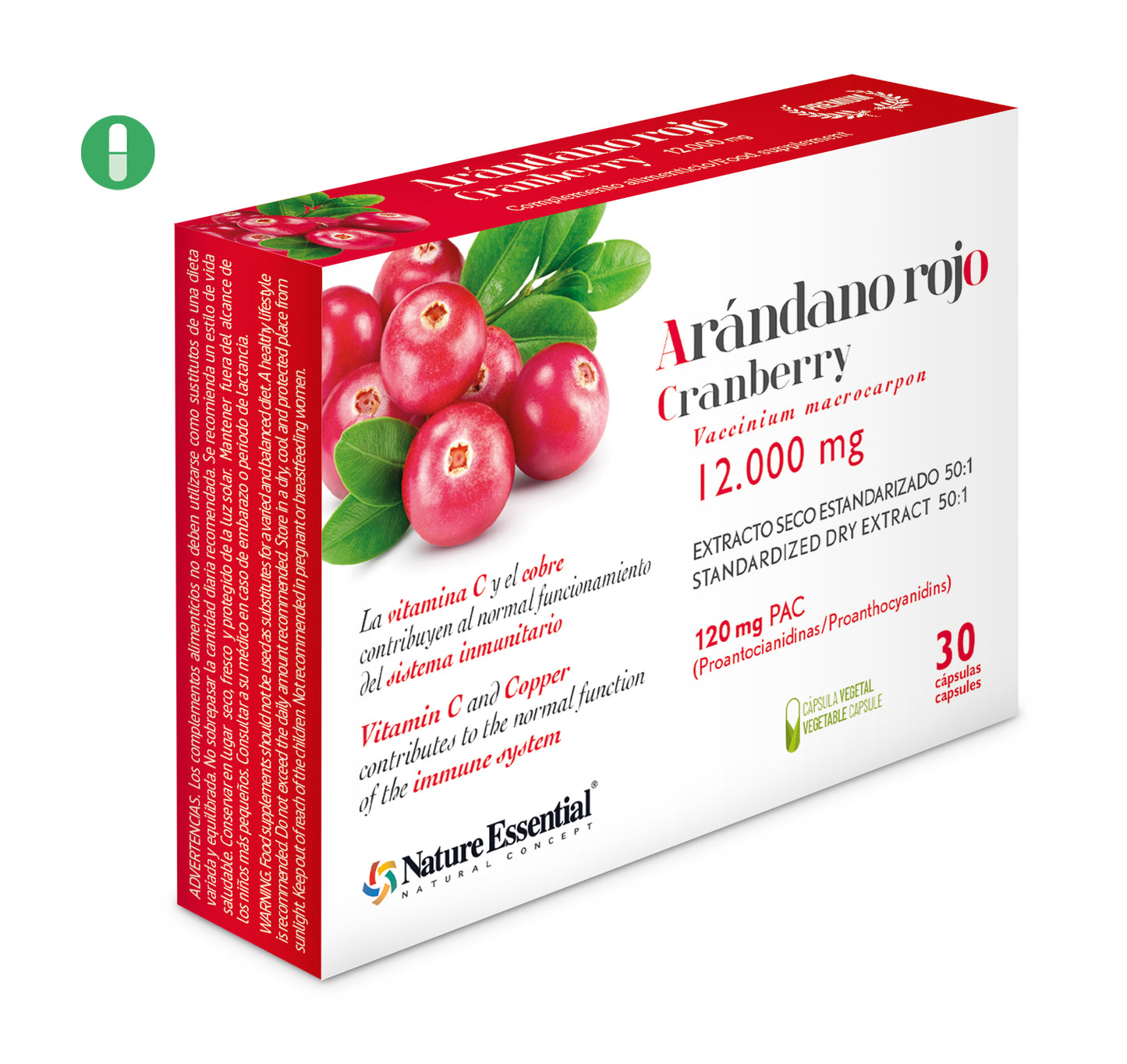 Cranberry 120 pac. (dry extract) 30 vegetable capsules