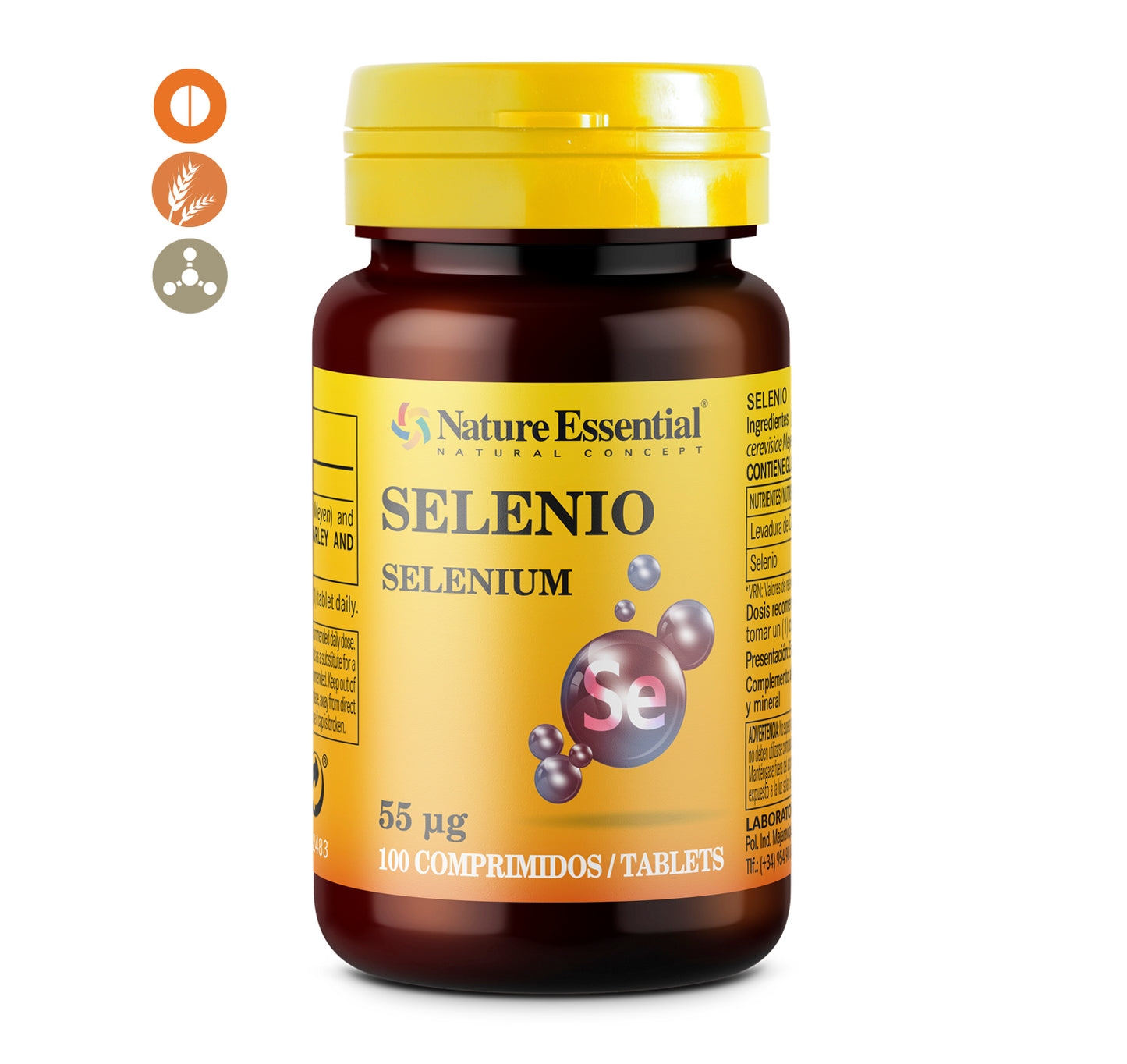 Selenium 55 mcg. 100 tablets.