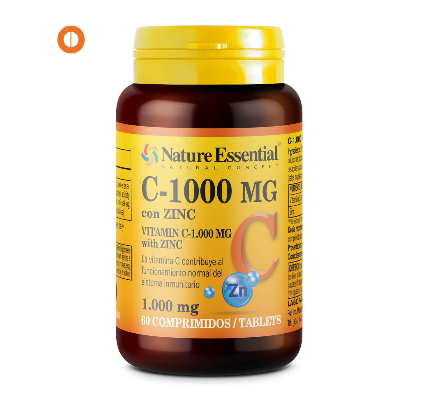 NE2881 VITAMIN C- 1000 MG + ZINC 60 TABLETS.