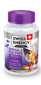 Swiss energy omega-3 multivit+iodine jeleuri gumate, n60