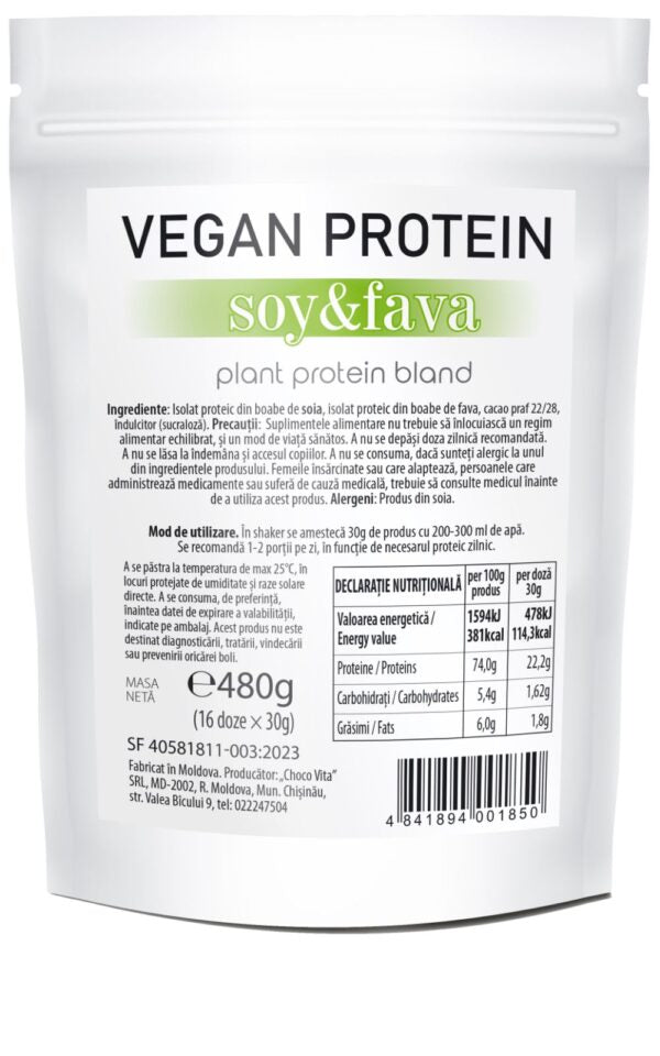 Vegan Protein Soy&Fava 480g