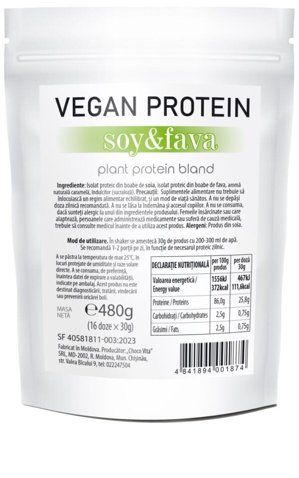 Vegan Protein Soy&Fava 480g