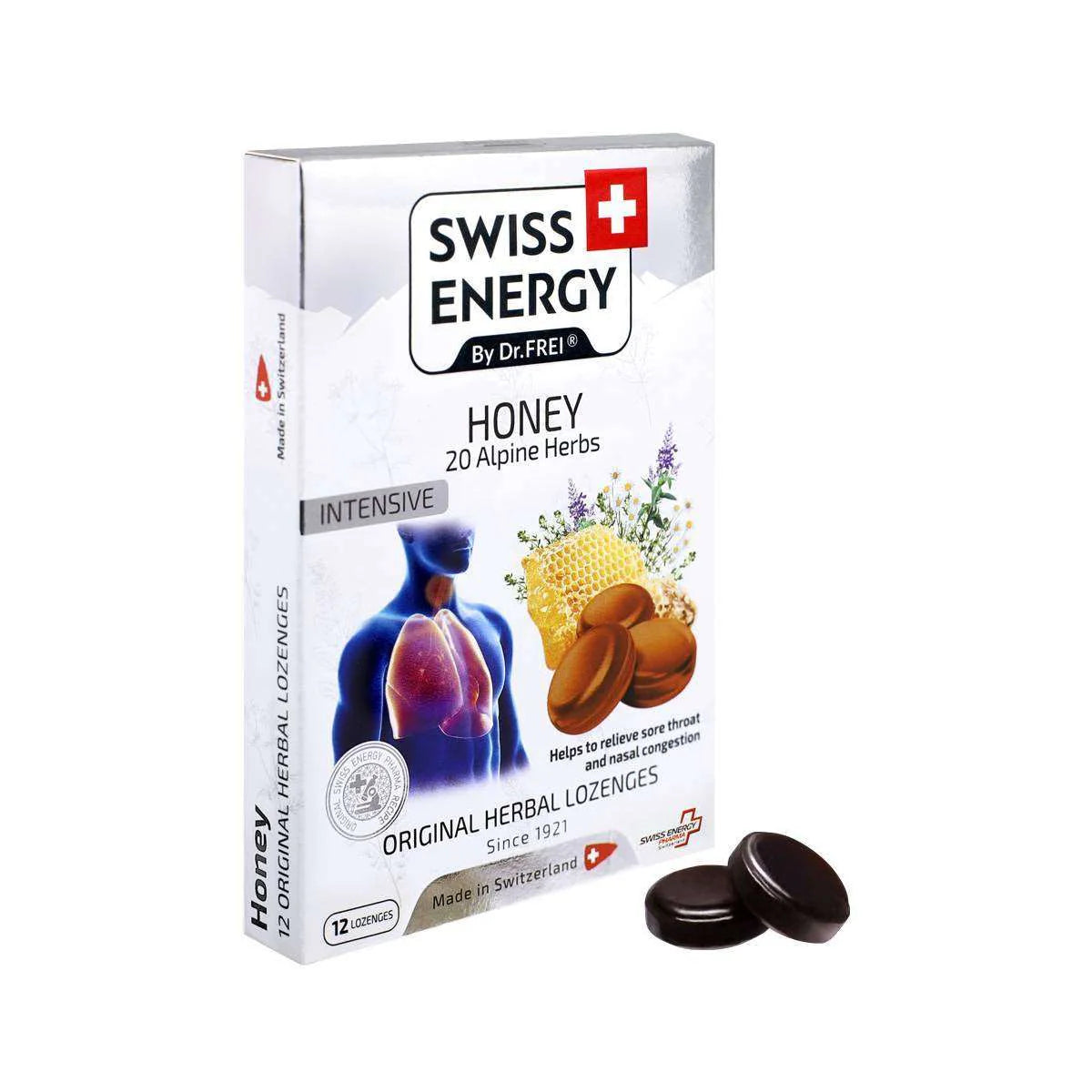 Swiss energy lozenges 20 herbs and honey