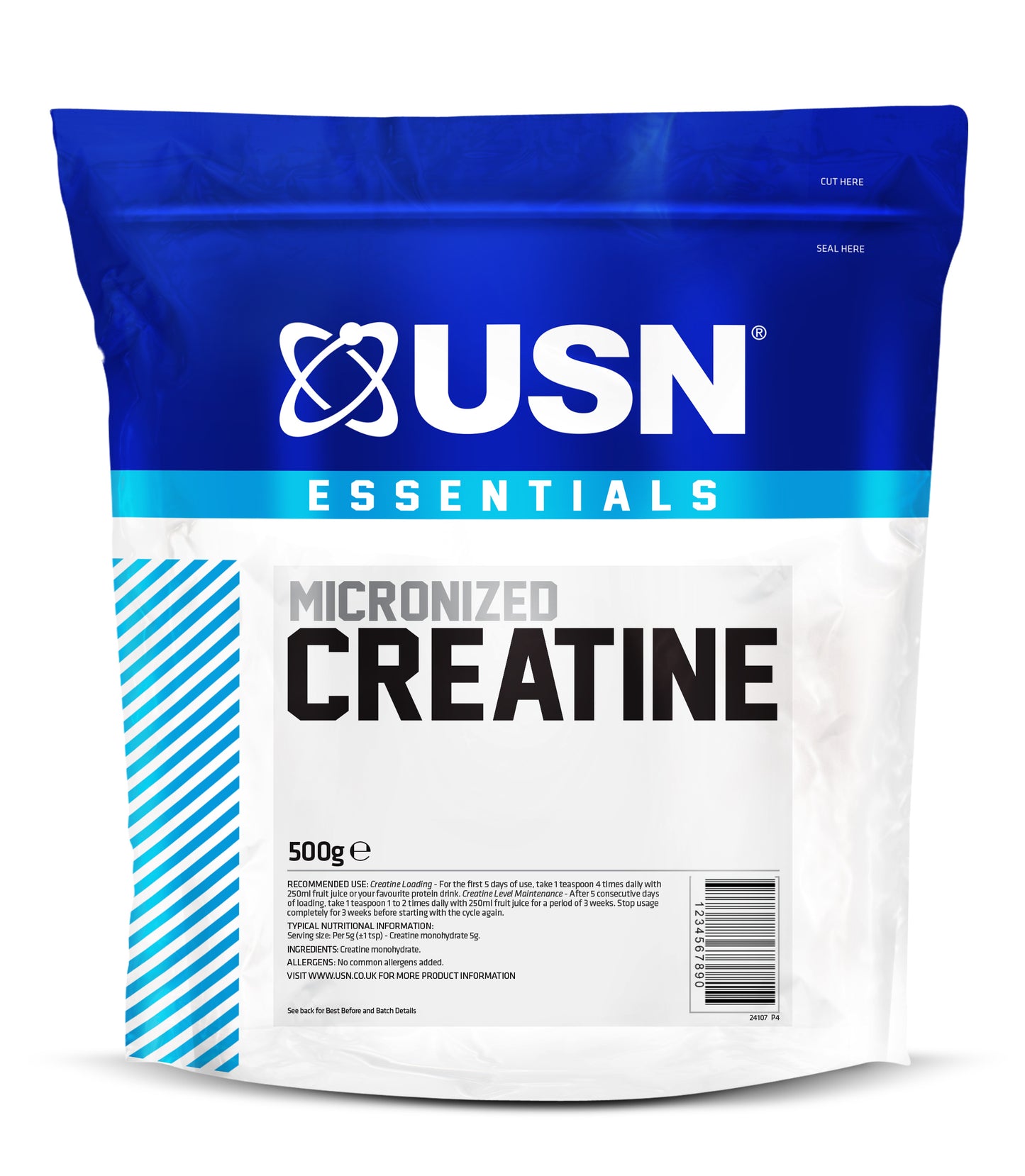 Essentials micronized creatine 500g