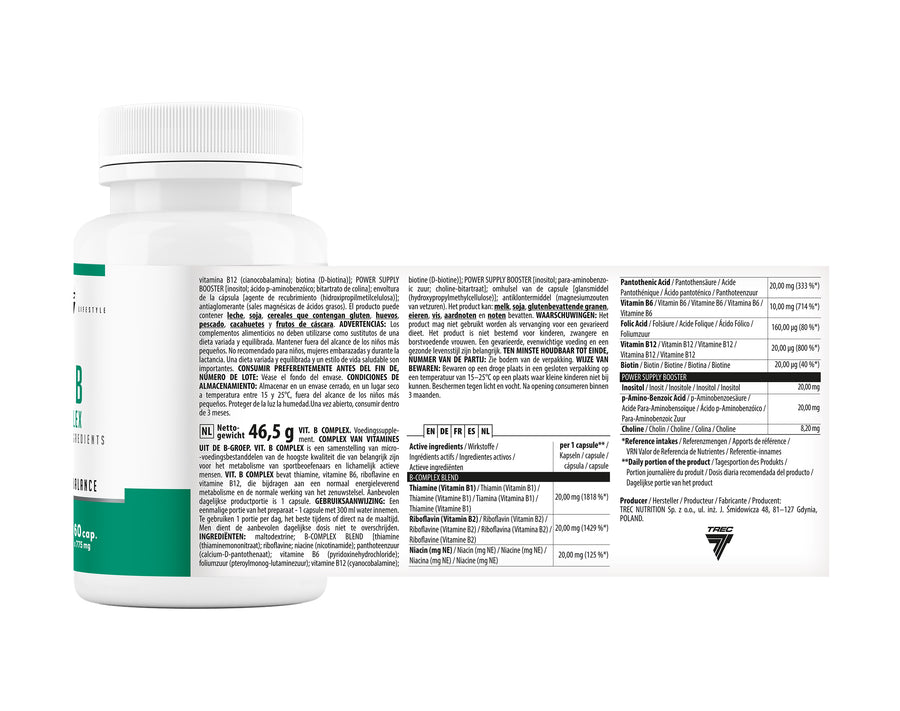 B COMPLEX витамины для энергии и здоровья организма
