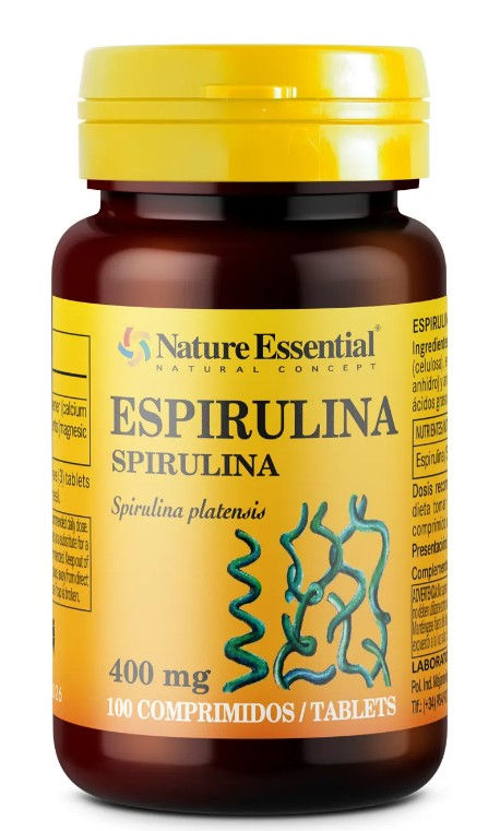 Spirulina 400 mg. 100 tablets