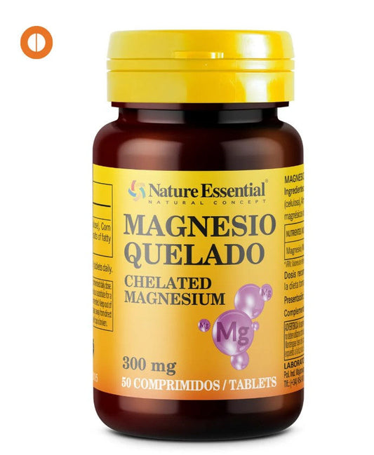 Chelated magnesium 300 mg. 50 tablets.