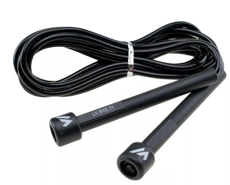 Скакалка VENTA BLACK, гладкий кабель ПВХ, 275 см