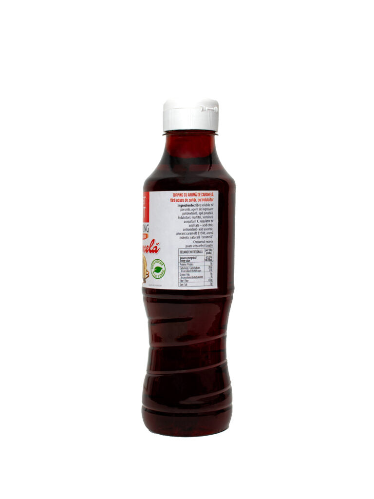 Topping cu aroma de Caramele Best Fit fara adaos de zahar, cu indulcitor 980 gr