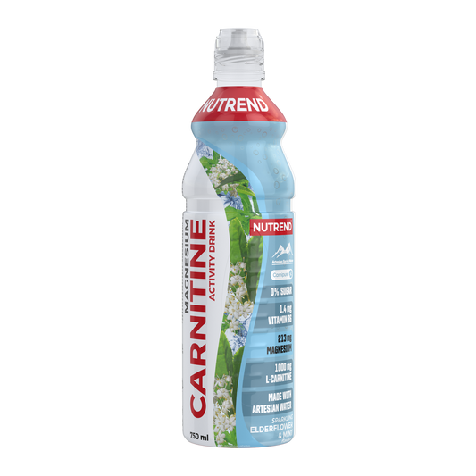 Carnitine magnesium activity drink, 750 ml, elderflower + mint