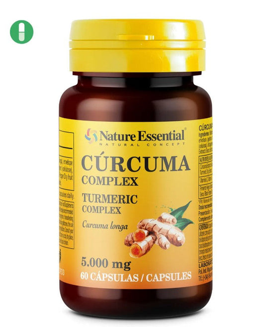 Turmeric 5.000 mg. (95%curcumin) + vit. c. + black pepper 60 caps.