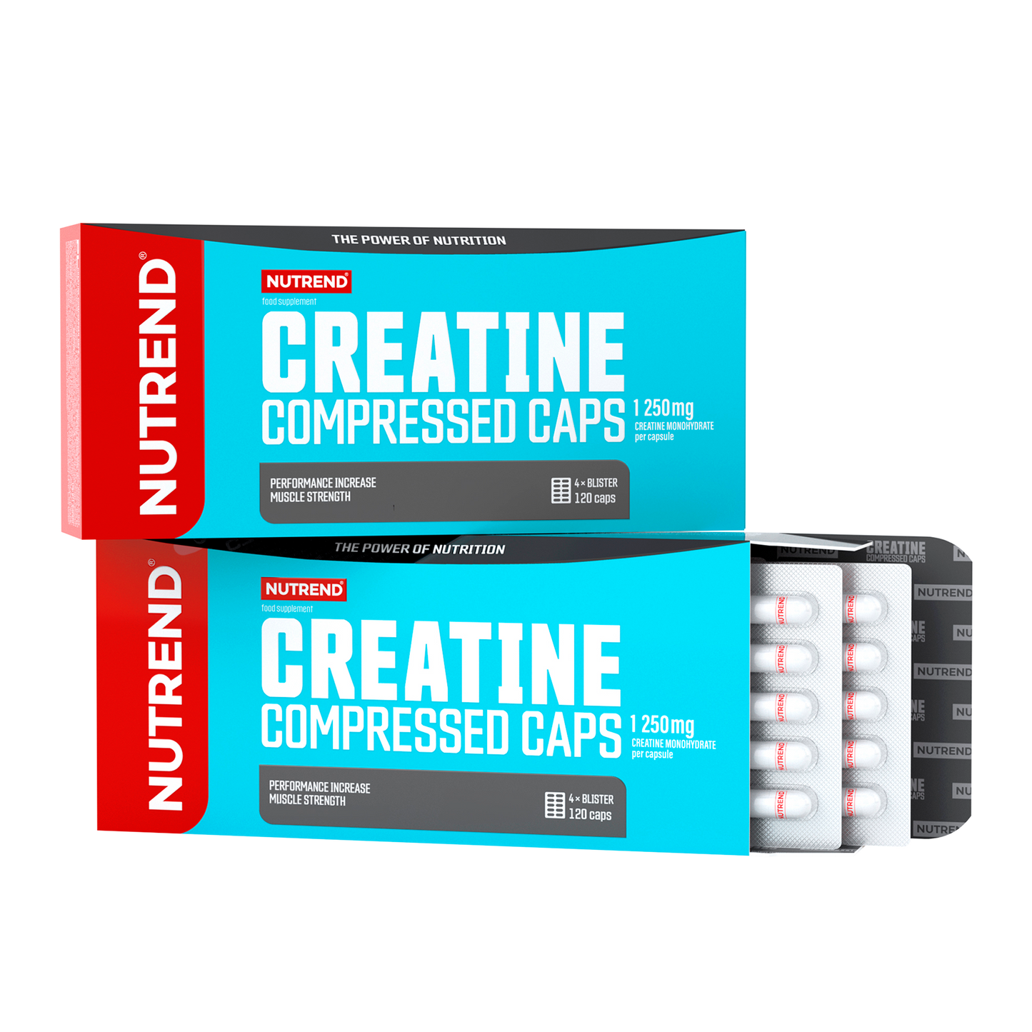 Creatine compressed caps, 120 caps