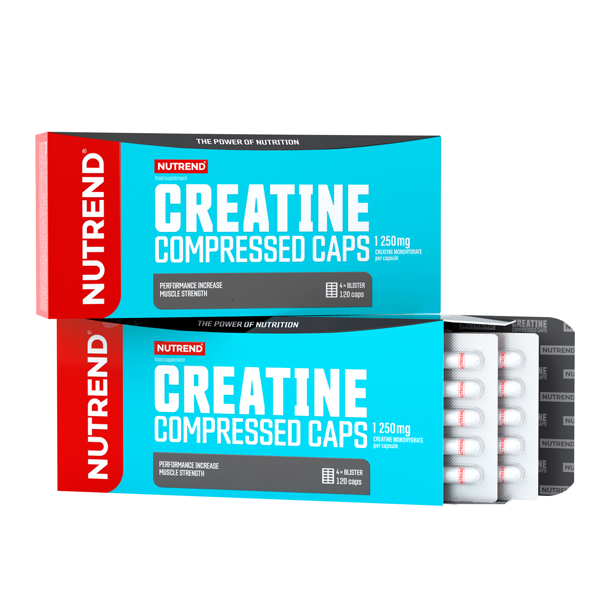 Creatine compressed caps, 120 caps