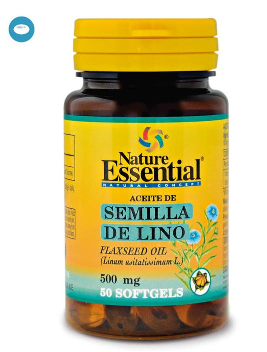 Flaxseed oil 500 mg. 50 softgels