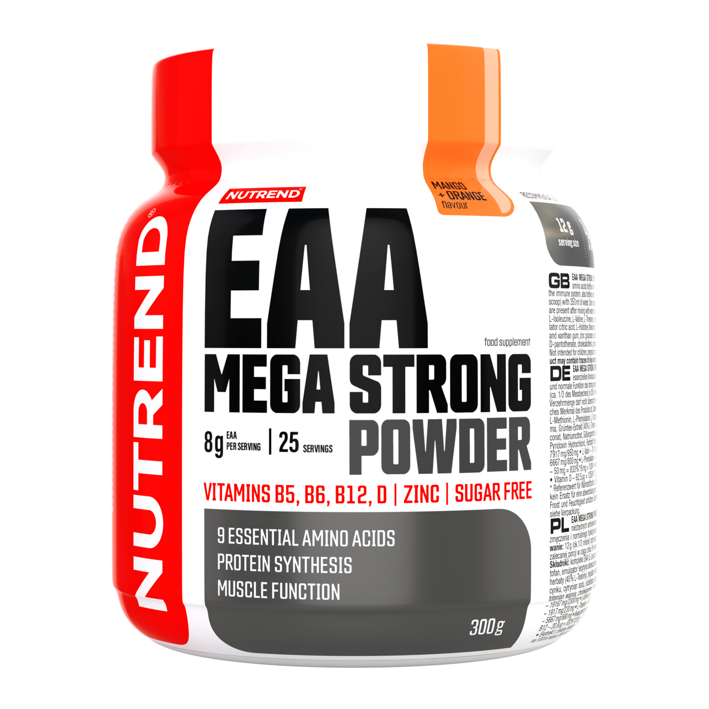 Eaa mega strong powder 300 g, orange+apple