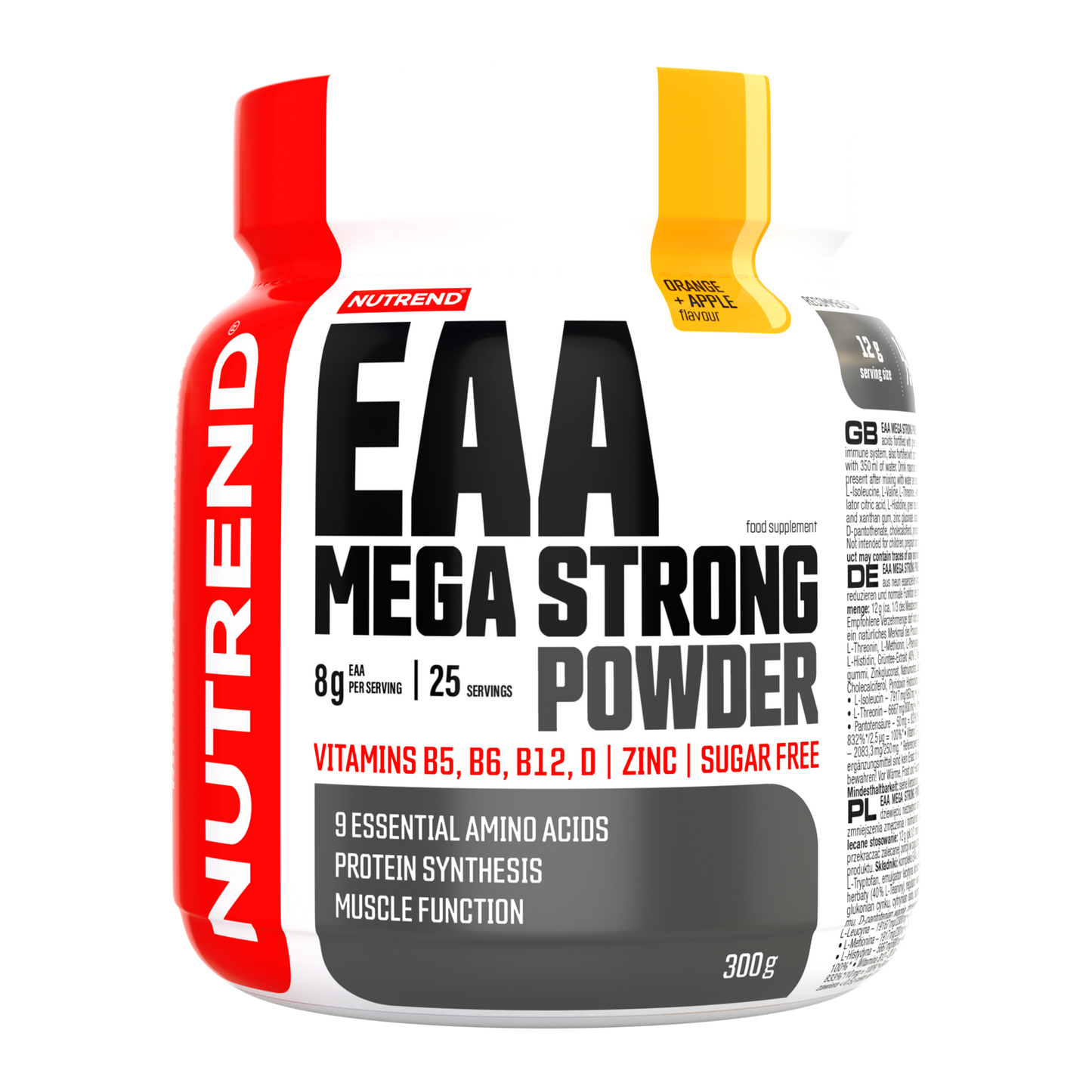 Eaa mega strong powder 300 g, orange+apple