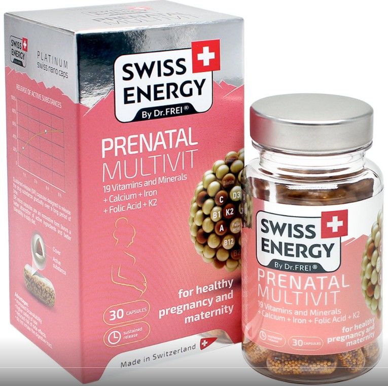 Swiss energy prenatal 30 капсул
