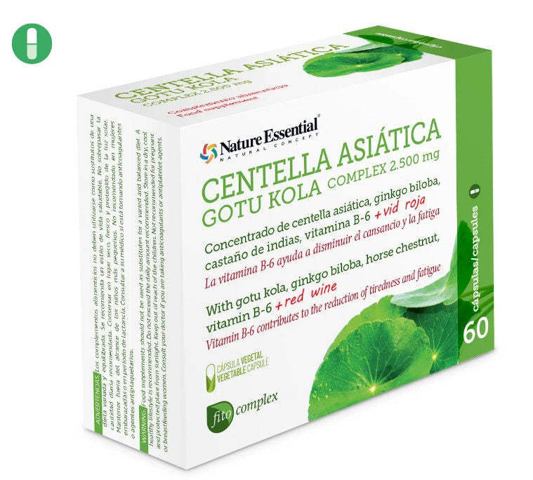 Gotu kola (complex) 2500 mg. (dry extract) vegetable capsule