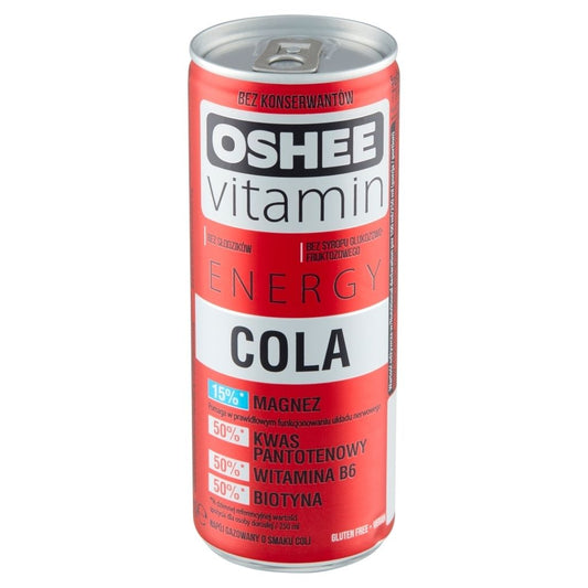 Oshee vitamin energy cola 250 ml red2