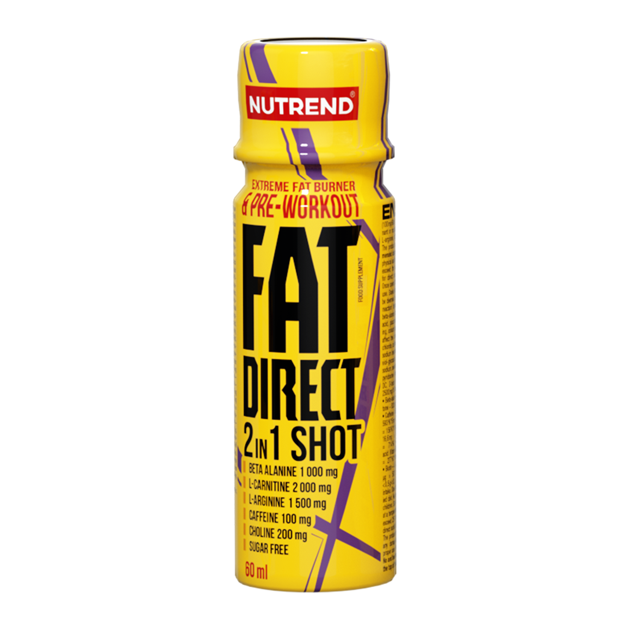 Energy drink for burning fat fat direct shot 60 ml