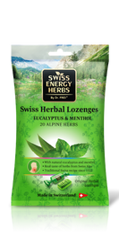 Swiss energy 20 plante eucalipt&amp;menta dropsuri, pachet, 55 g