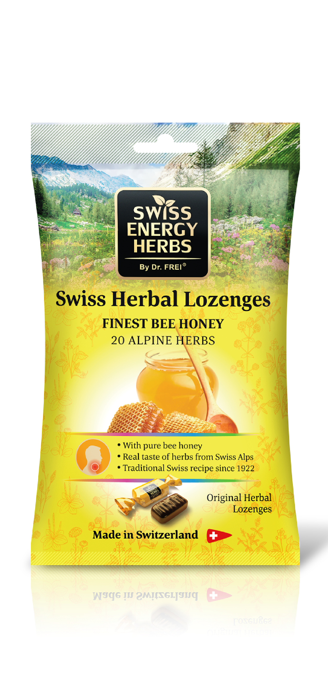 Леденцы Swiss Alpine Nature от кашля и боли в горле