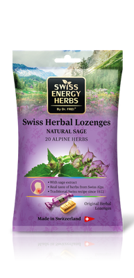 Драже swiss energy 20 plant salvie dropsuri,pachet, 55gr