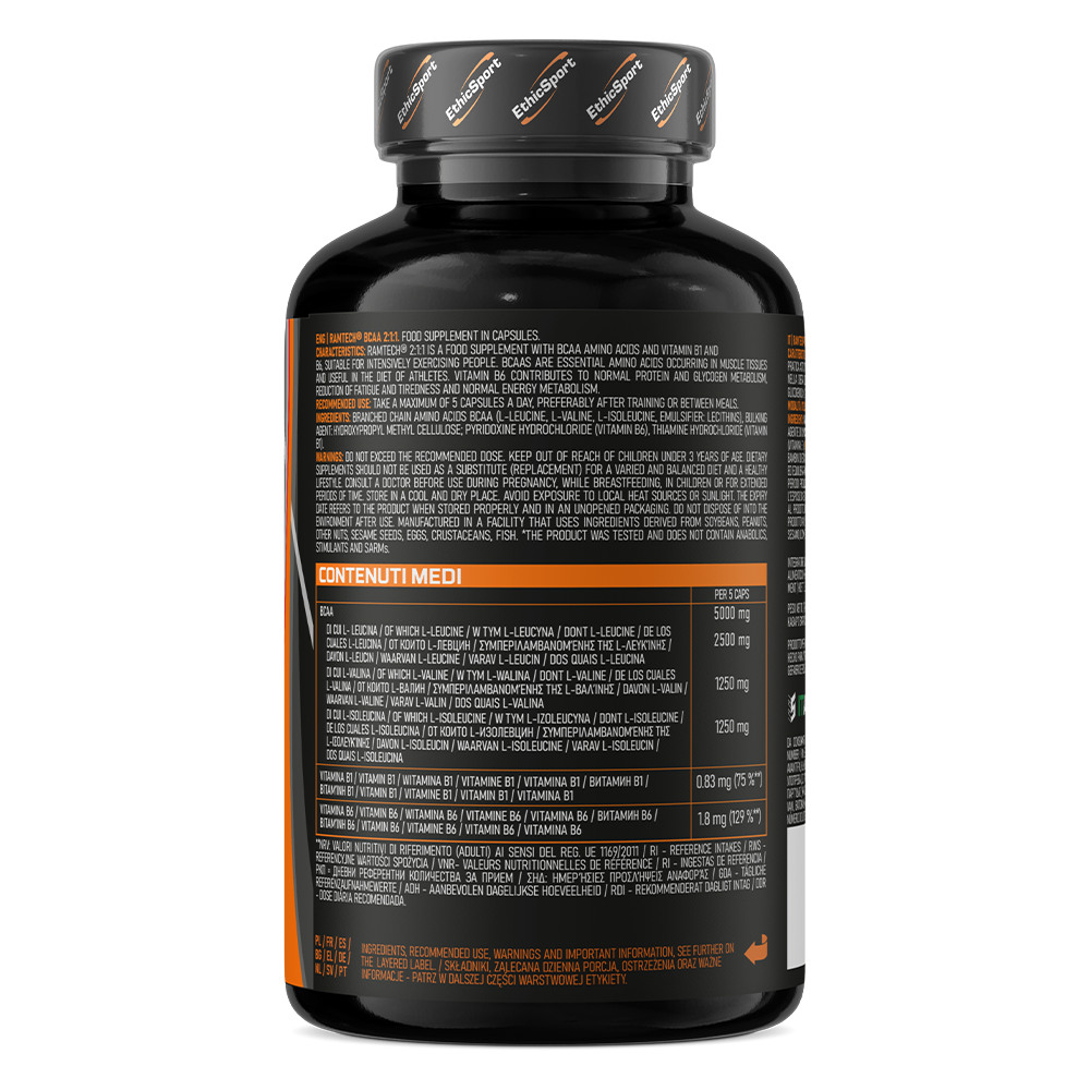 BCAA для восстановления мышц, 120 таблеток