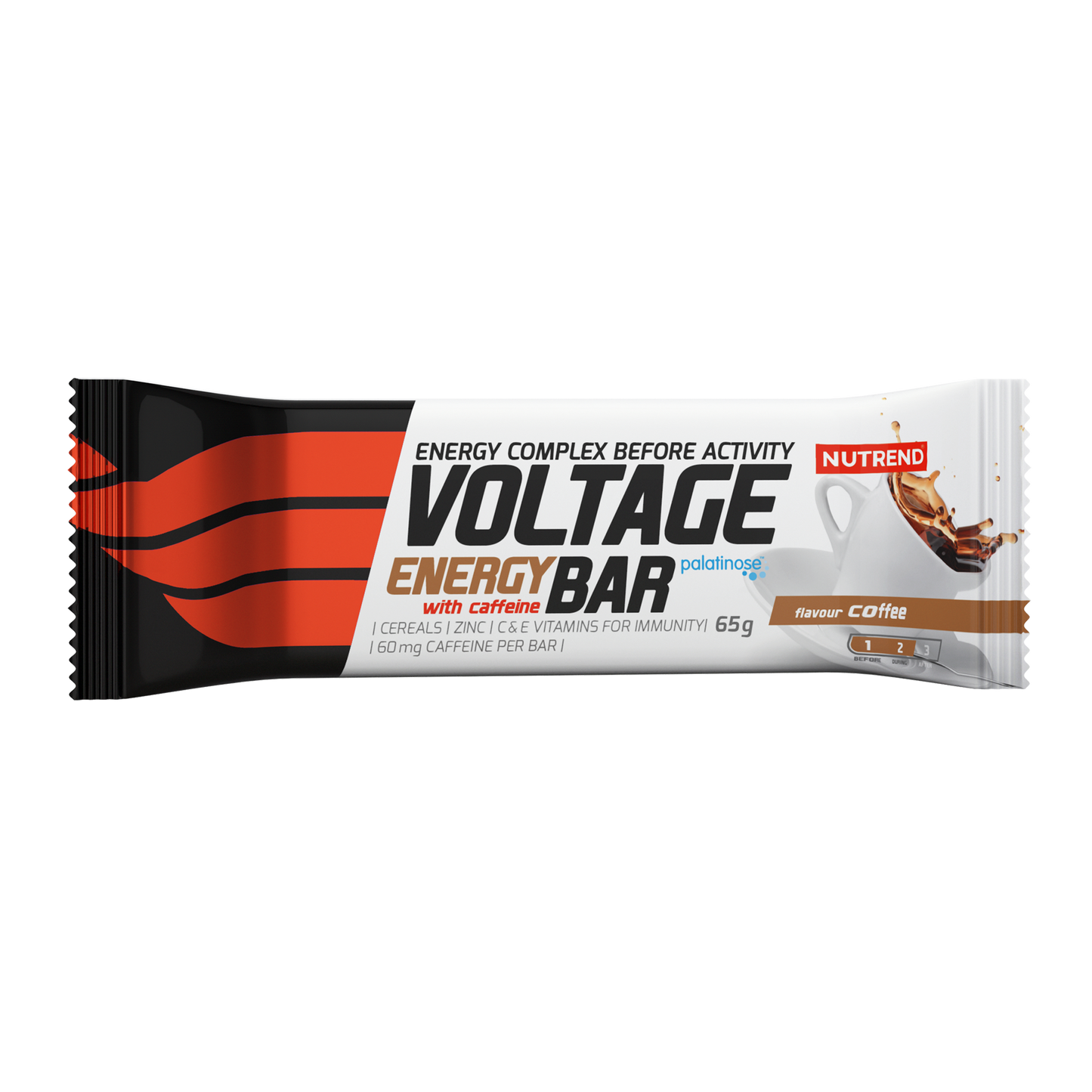 VOLTAGE ENERGY BAR WITH CAFFEINE, 65 g